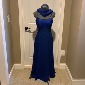 Cobalt Blue Lenovia Formal Gown, Size XS